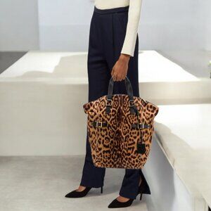 Yves Saint Laurent Leopard Print Tote